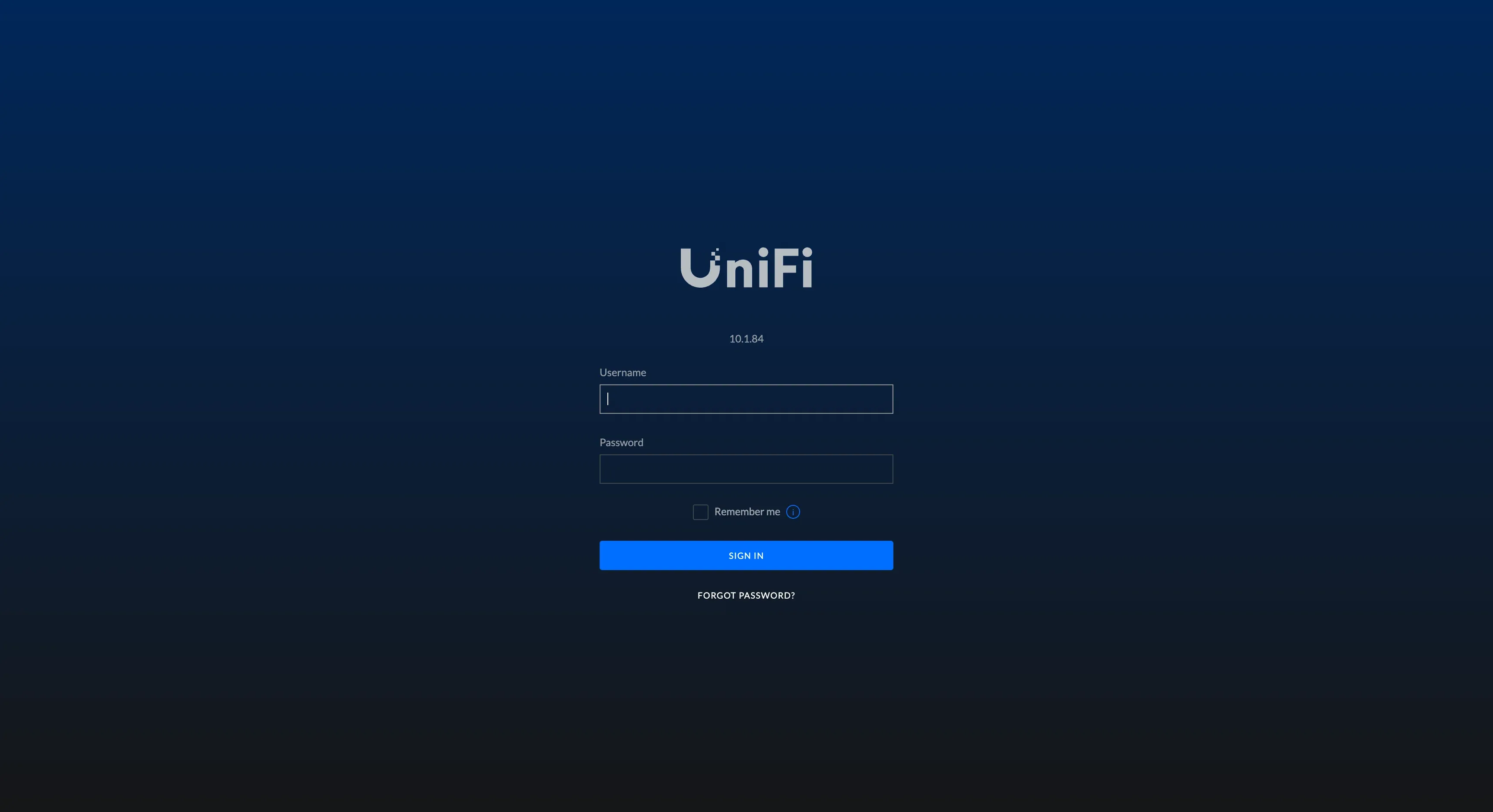 UniFi Login Page